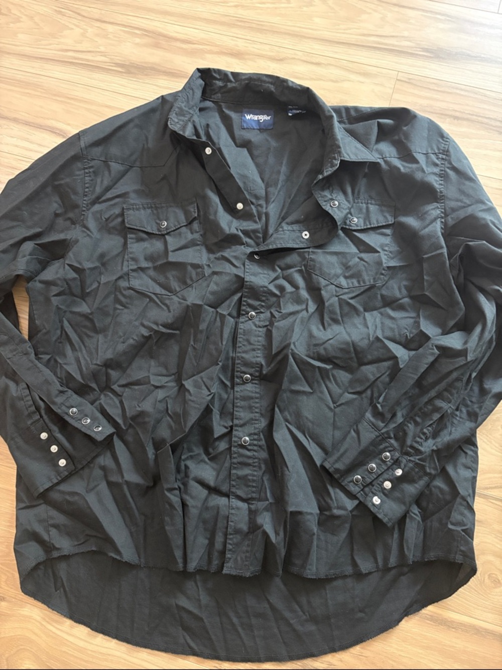 Wrangler Black Lightweight Western Shirt